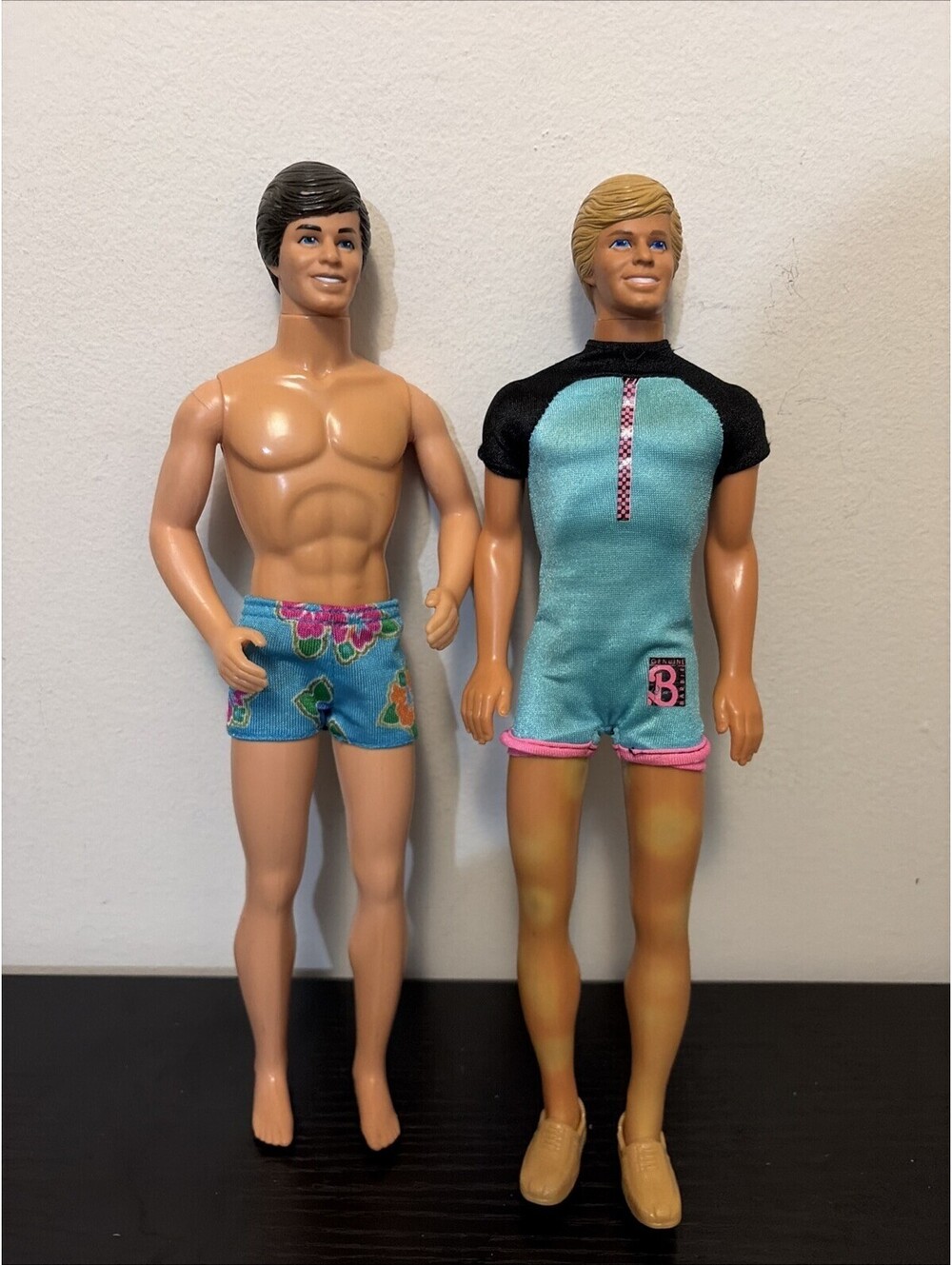 1968 Ken Doll Lot 2 Taiwan & Malaysia Malibu Mod Era Vtg Barbie Friends